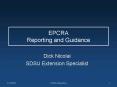EPCRA Reporting and Guidance PowerPoint PPT Presentation