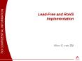 LeadFree and RoHS Implementation PowerPoint PPT Presentation
