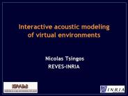 Interactive acoustic modeling of virtual environments