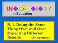 INSANITY PowerPoint PPT Presentation