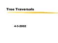Tree Traversals PowerPoint PPT Presentation