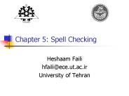 Chapter 5: Spell Checking