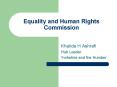 Equality and Human Rights Commission PowerPoint PPT Presentation