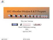 LH2 Absorber Window R
