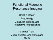 Functional Magnetic Resonance Imaging