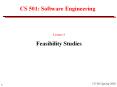 CS 501: Software Engineering PowerPoint PPT Presentation