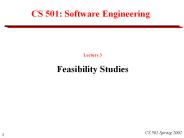 CS 501: Software Engineering