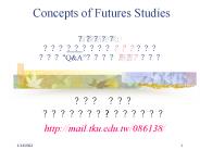 Concepts of Futures Studies ?????: ??????????????? ???