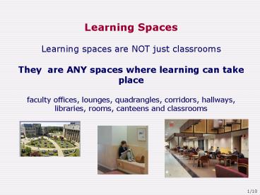 Learning Spaces
