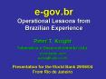 egov'br Operational Lessons from Brazilian Experience PowerPoint PPT Presentation