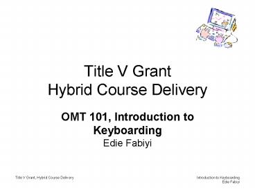 Introduction to Keyboarding Edie Fabiyi
