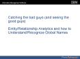 Catching the bad guys and seeing the good guys EntityRelationship Analytics and how to UnderstandRec PowerPoint PPT Presentation