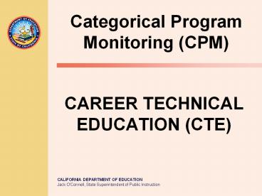 CAREER TECHNICAL EDUCATION (CTE)
