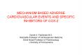 MECHANISM BASED ADVERSE CARDIOVASCULAR EVENTS AND SPECIFIC INHIBITORS OF COX-2 PowerPoint PPT Presentation
