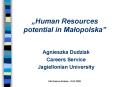 Human Resources potential in Malopolska PowerPoint PPT Presentation