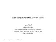 Inner Magnetospheric Electric Fields PowerPoint PPT Presentation