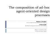 The composition of ad-hoc agent-oriented design processes