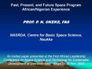 Past, Present, and Future Space Program