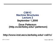 CS61C Machine Structures Lecture 2