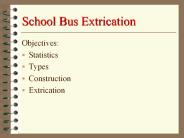 School Bus Extrication