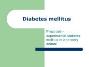Diabetes mellitus