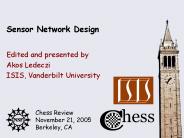 Sensor Network Design