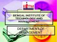BENGAL INSTITUTE OF TECHNOLOGY AND MANAGEMENT PowerPoint PPT Presentation