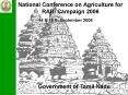 National Conference on Agriculture for RABI Campaign 2006 PowerPoint PPT Presentation