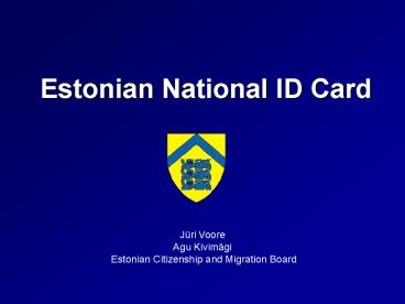 Estonian National ID Card