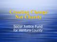 Creating Change Not Charity PowerPoint PPT Presentation