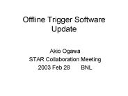 Offline Trigger Software Update