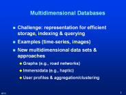 Multidimensional Databases