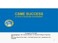 CSME SUCCESS IN TODAYS ECONOMIC ENVIRONMENT PowerPoint PPT Presentation