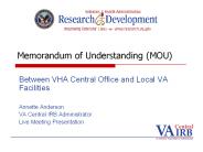Memorandum of Understanding (MOU)