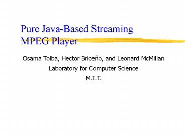 presentation player overlay