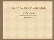 quill: A UI Design Case Study