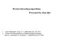 Protein threading algorithms PowerPoint PPT Presentation