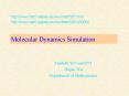 Molecular Dynamics Simulation PowerPoint PPT Presentation