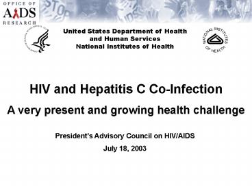 HIV and Hepatitis C CoInfection