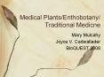 Medical%20Plants/Enthobotany/%20Traditional%20Medicne PowerPoint PPT Presentation