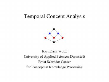 Temporal Concept Analysis