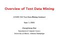 Overview of Text Data Mining PowerPoint PPT Presentation