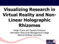 Visualizing Research in Virtual Reality and NonLinear Holographic Rhizomes PowerPoint PPT Presentation