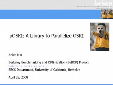 pOSKI: A Library to Parallelize OSKI