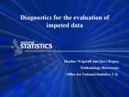 Diagnostics for the evaluation of imputed data