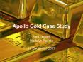 Apollo Gold Case Study PowerPoint PPT Presentation