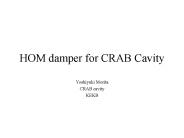 HOM damper for CRAB Cavity
