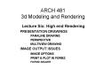 ARCH 481 3d Modeling and Rendering PowerPoint PPT Presentation