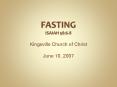 FASTING ISAIAH 58:68 PowerPoint PPT Presentation
