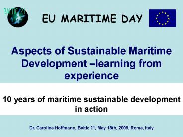 EU MARITIME DAY